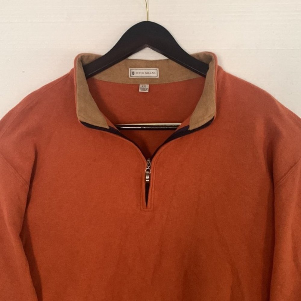 Peter Millar Pullover Jacket 100% Cotton Size Xl - image 2